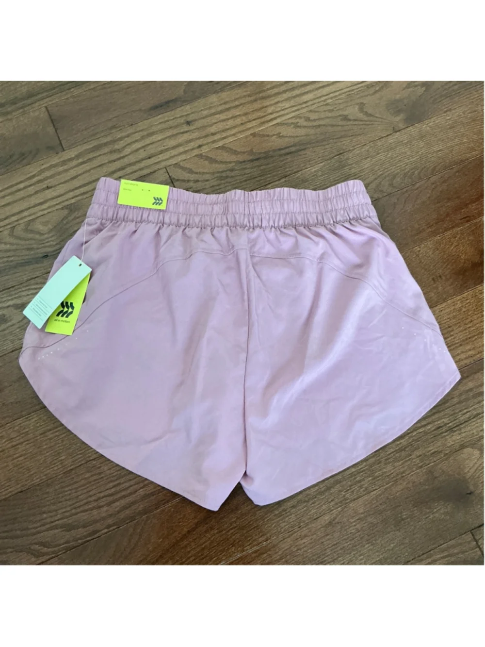 Women's All in Motion Mauve Mid Rise 3” Inseam Run Shorts M - Picture 3 of 6